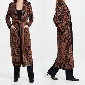 Hayley Menzies Cotton Jacquard Duster Aztec Tiger Brown